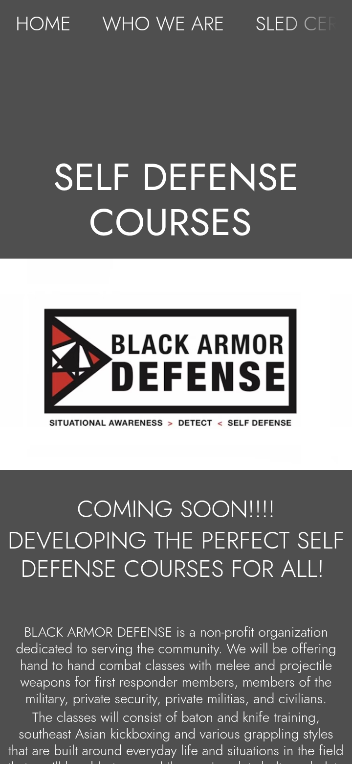 SELF DEFENSE COURSES